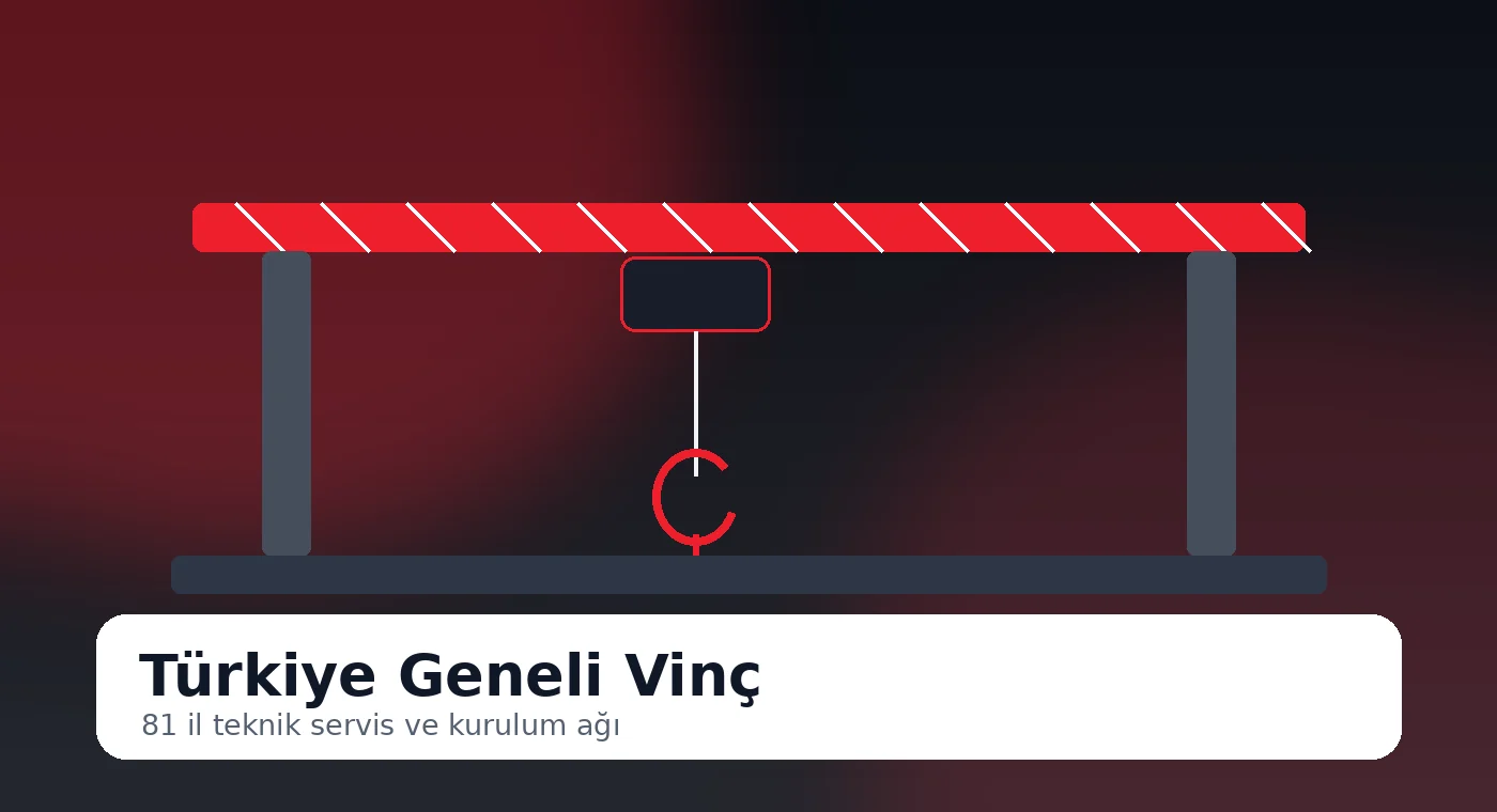 il bazlı vinç sistemleri teknik servis ve kurulum